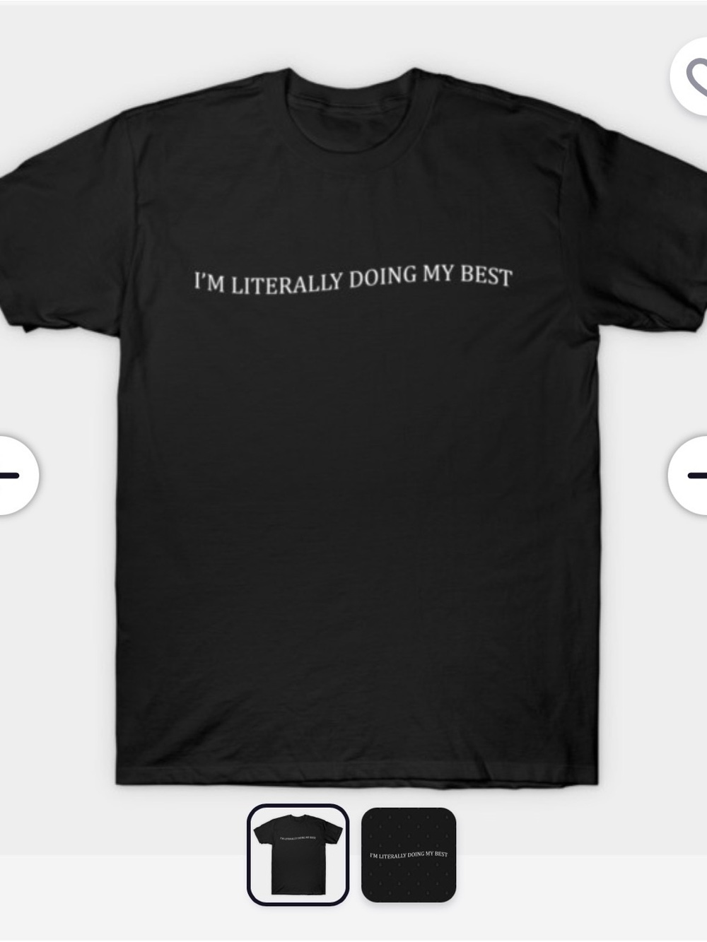 I'm Literally Doing My Best Black Graphic Tee